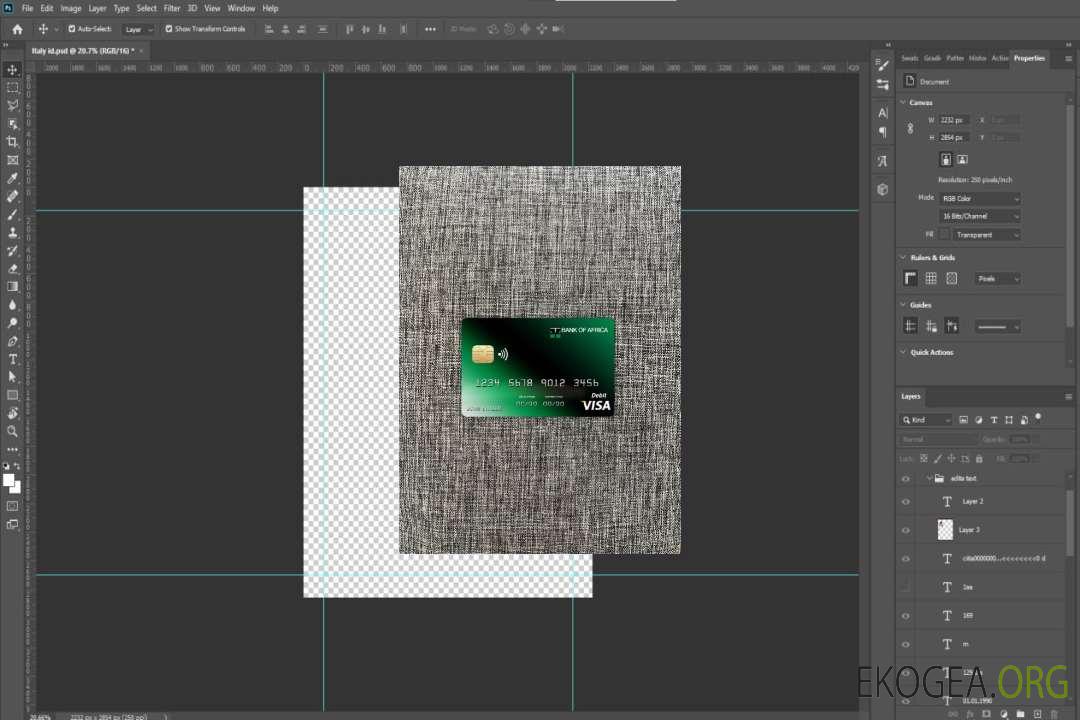 Photolook de la carte visa bancaire du Burundi Afrique avant template Photolook de la carte visa bancaire du Burundi Afrique avant template
